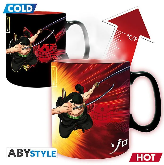 Farbverändernde Tasse One Piece Zoro & Sanji
