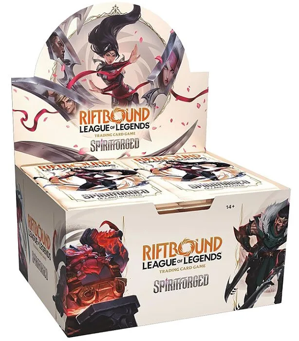 Riftbound League Of Legends ENG Spiritforged Display mit 24 Boostern