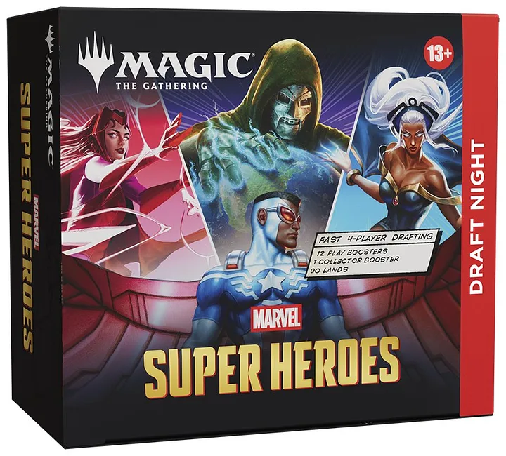MAGIC - UNIVERSES BEYOND - MARVEL SUPERHEROES - DRAFT NIGHT BUNDLE - (Display mit 12 Boostern) - ENGLISH