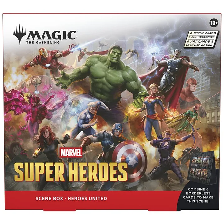 MAGIC - UNIVERSES BEYOND - MARVEL SUPERHEROES - SCENE BOX - (BOX 4 STÜCK) - ENGLISCH