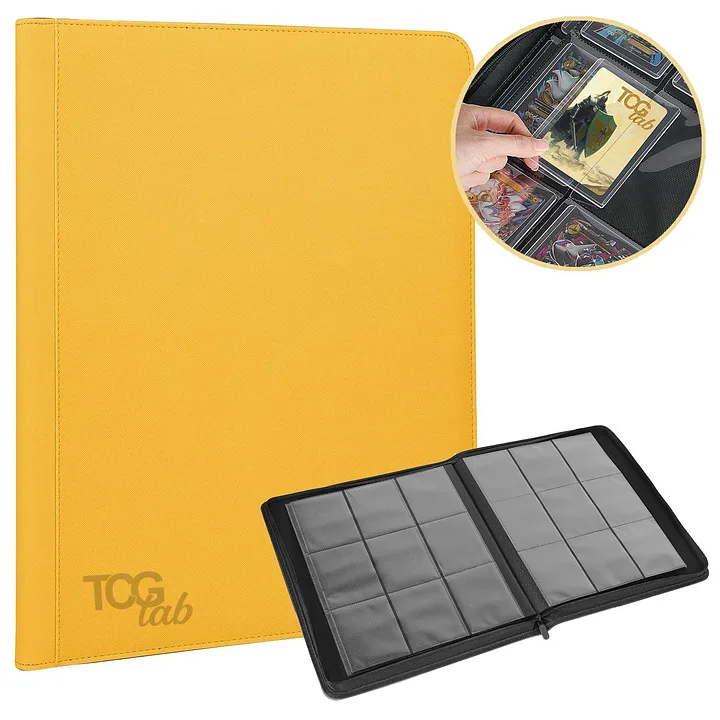 TCGLAB - ALBUM MIT 9 TOPLOADER-TASCHEN - GELB