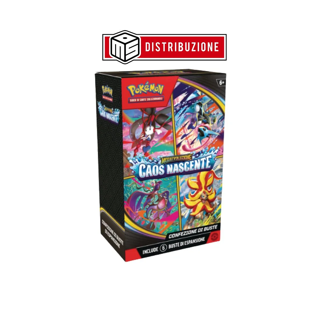 POKEMON - Mega-Entwicklung CAOS NASCENTE - Bundle mit 6 Boostern - (1PZ) COD: 10403