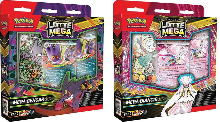 Pokemon ITA Kampfdeck Mega Gengar Ex / Diancie Ex