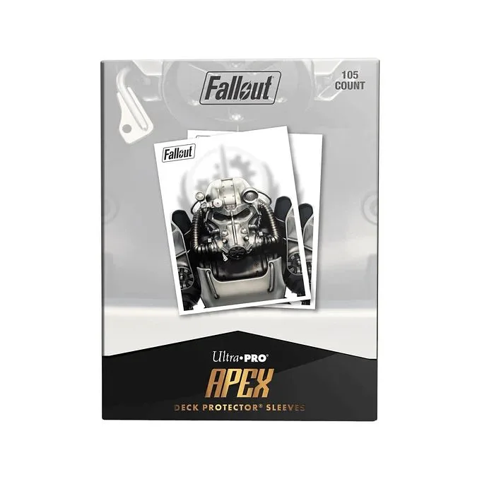 E-16587- FALLOUT BROTHERHOOD OF STEEL - 105CT APEX DECK PROTECTOR SLEEVES