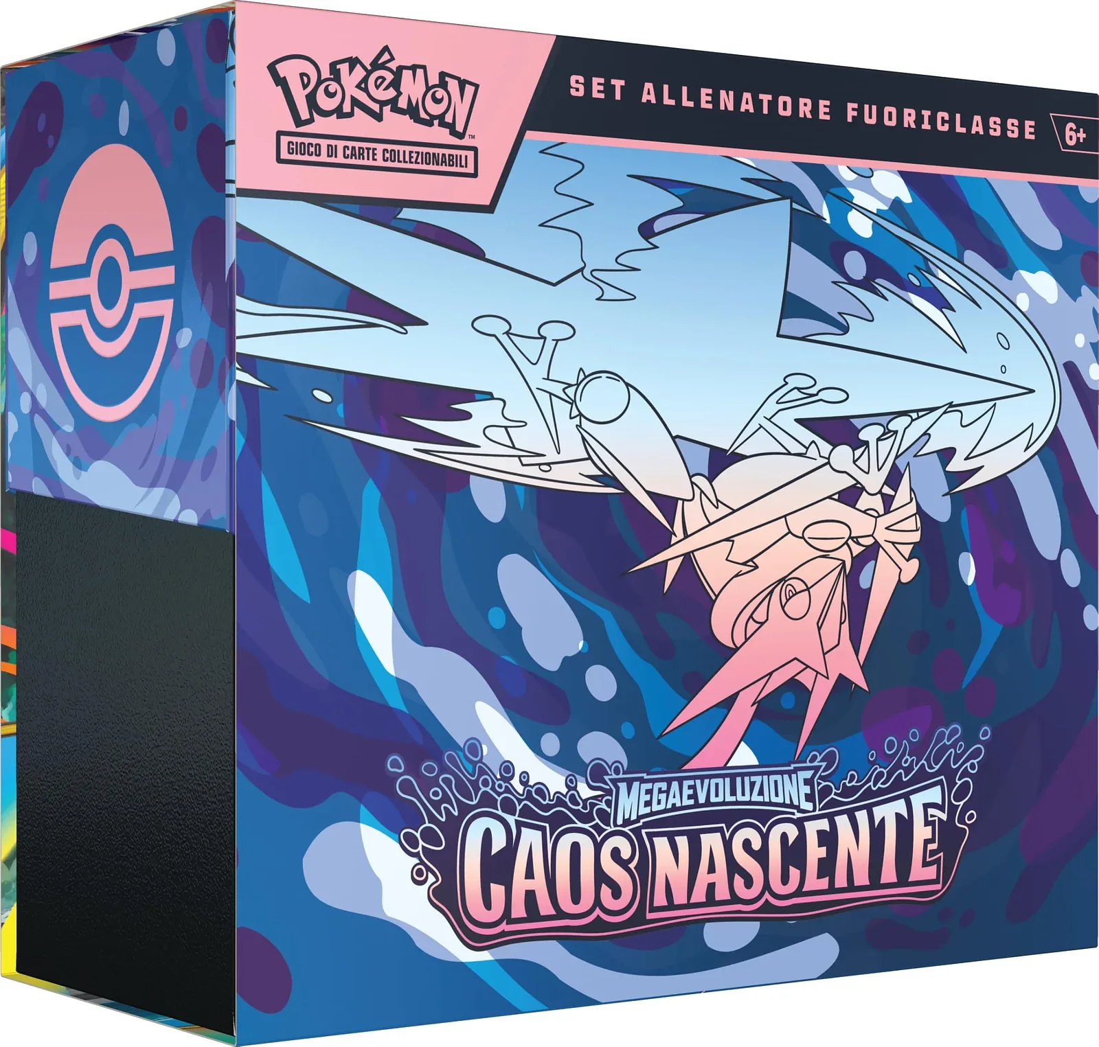 Pokémon GCC Mega-Entwicklung Caos Nascente – Top-Trainer-Box (ITA)