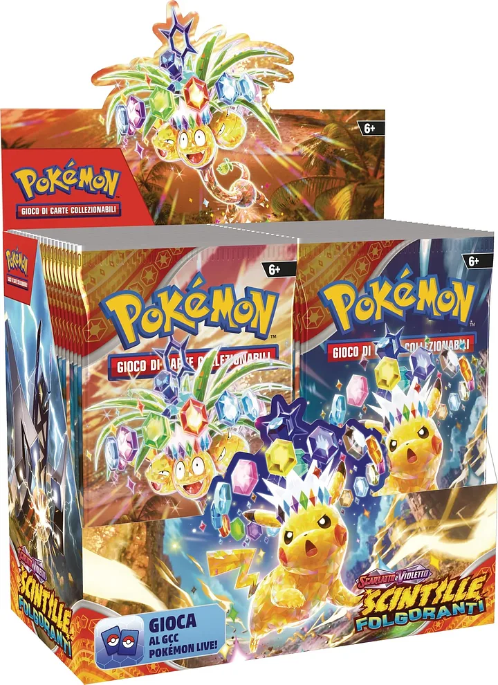 Pokémon GCC Karmesin & Purpur Stürmische Funken – Display mit 36 Boostern
