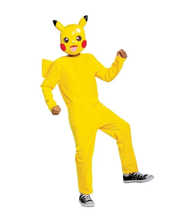 POKÉMON Kostüm Pikachu Pokemon Klassisches Gelbes S (4-6)
