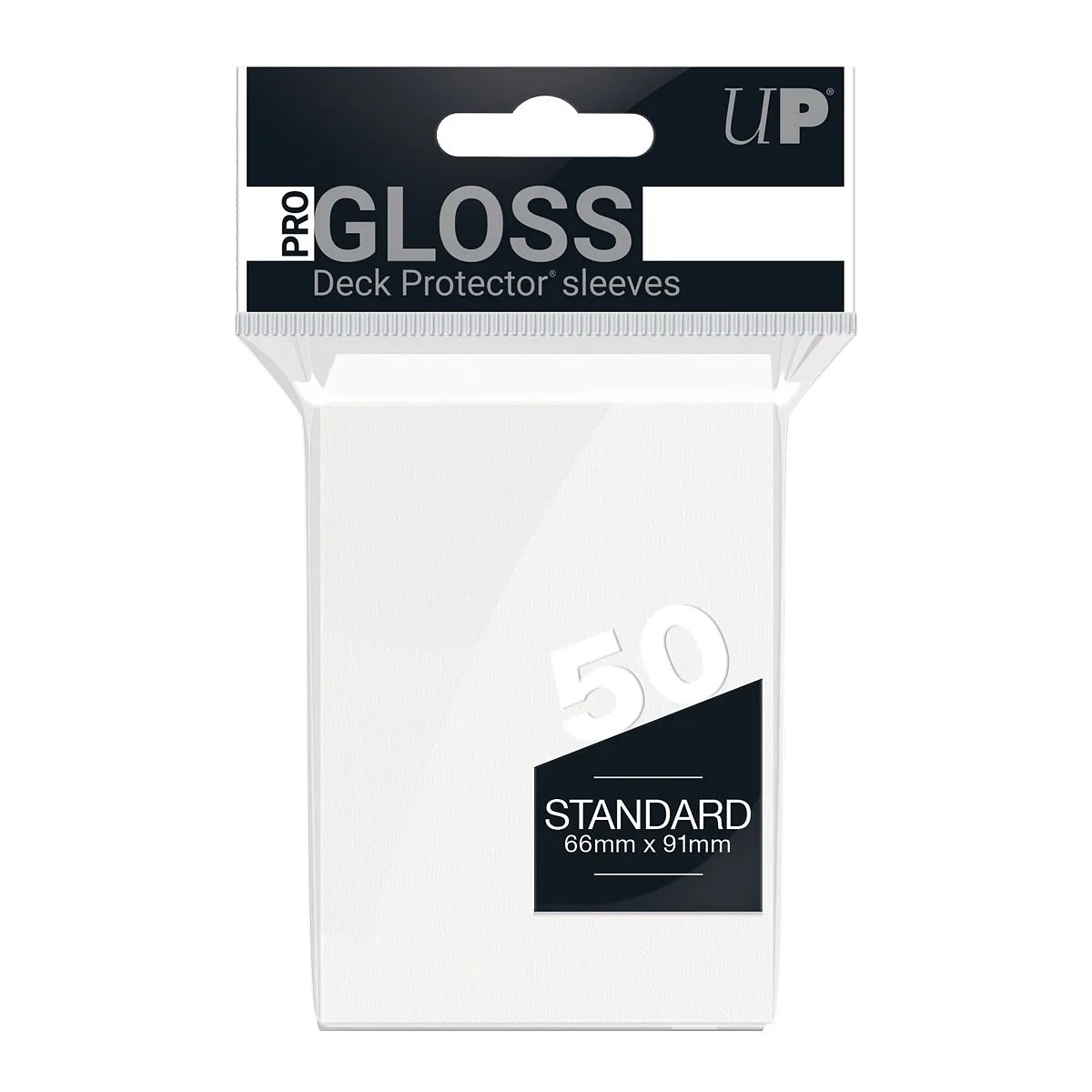 ULTRA PRO - 50 Deck Protector Sleeves Standard Pro Gloss White
