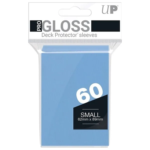 ULTRA PRO - 60 Kartenhüllen Small Pro Gloss Light Blue