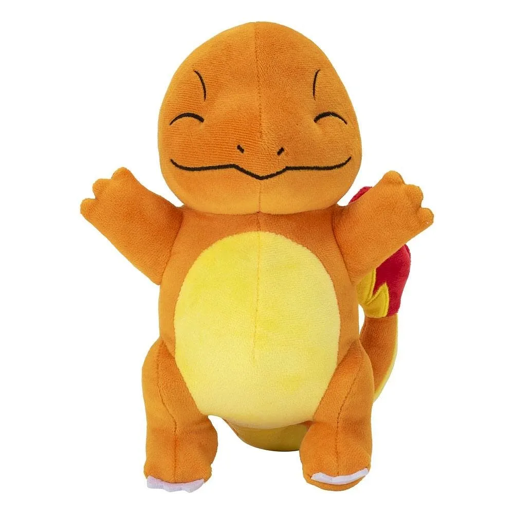 JAZWARES Pokemon: Charmander (Lächelnd) - Peluche 22cm