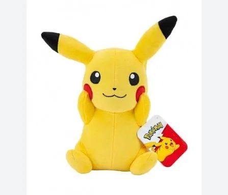 JAZWARES Pokemon: Pikachu (Lächelnd) - Peluche 20cm