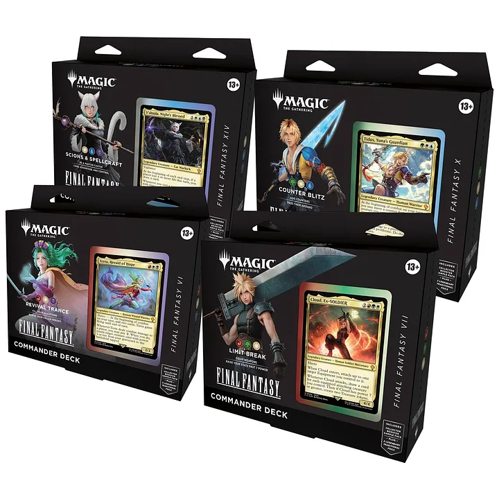 Magic: The Gathering - Final Fantasy Commander Decks Display (4 mazzi) - ENG (possible allocation)