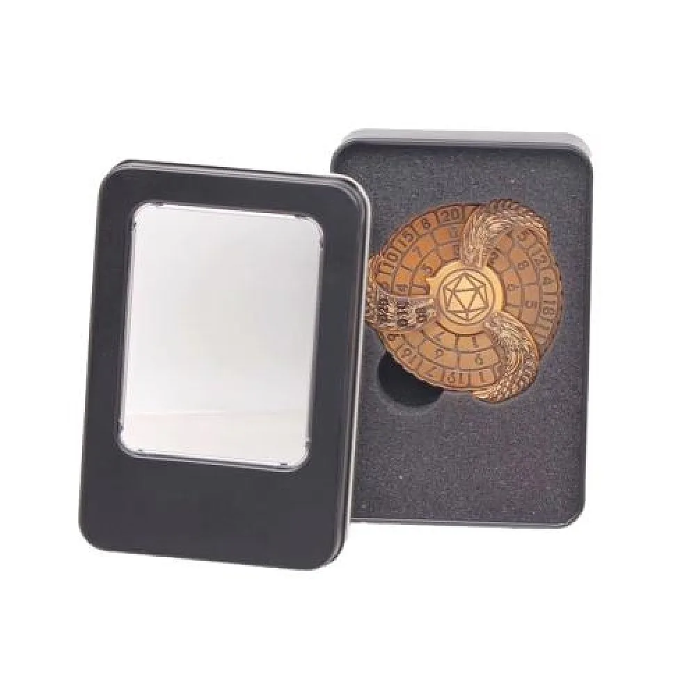 EPIC FORGE Gold Spinner-Würfel in metallener Schachtel