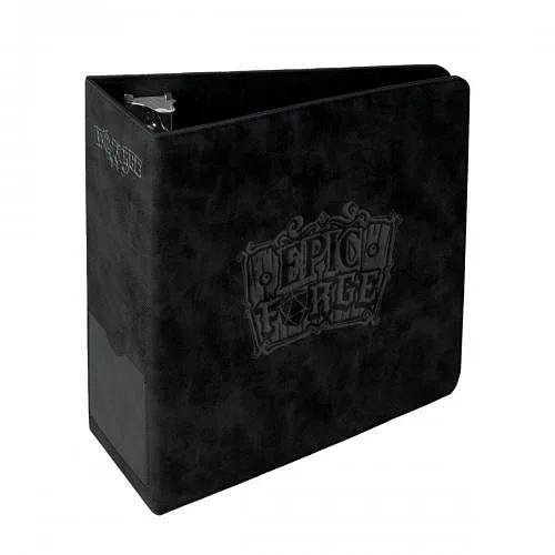 EPIC FORGE 3 D-Ring Binder para coleccion de cartas - Negro
