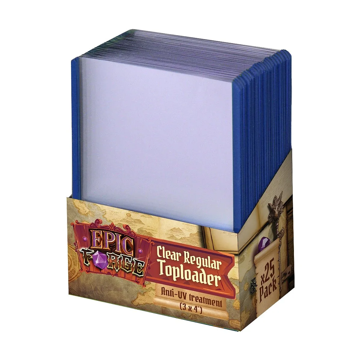 EPIC FORGE Anti-UV Toploader (3*4 inches) - Clear Regular (25 stück)