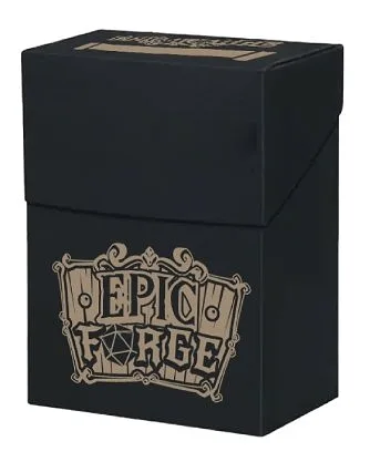 EPIC FORGE Kartenkasten für 80 Karten Schwarz/Gold