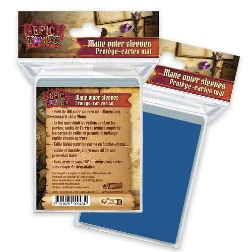 EPIC FORGE Outer Sleeves Mat (66*91 mm) x100 (100 mikron) - BLAU