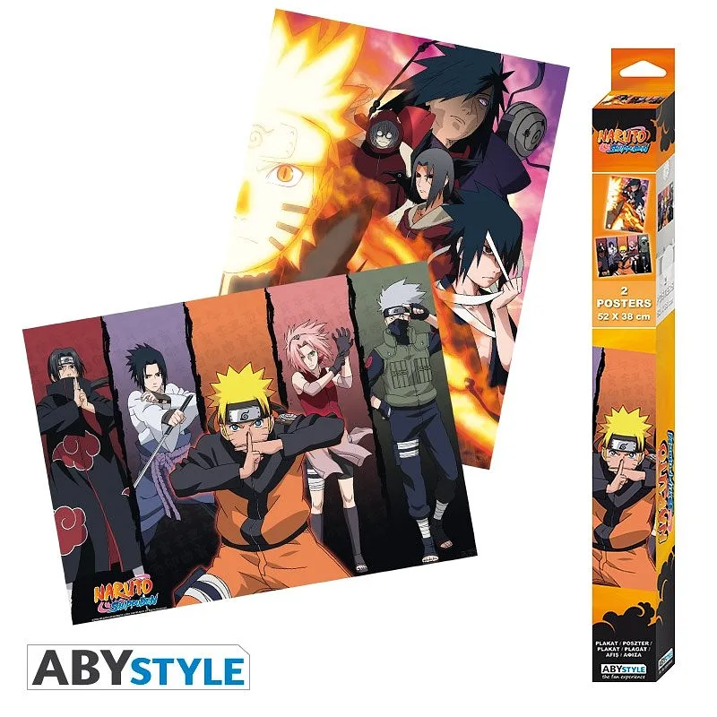 ABYSTYLE NARUTO SHIPPUDEN - Set 2 Poster: Grupos (52x38)