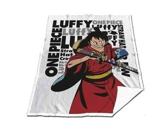 AYMAX - ONE PIECE - Sherpa-Hülle 130x170cm - Luffy "Wano"