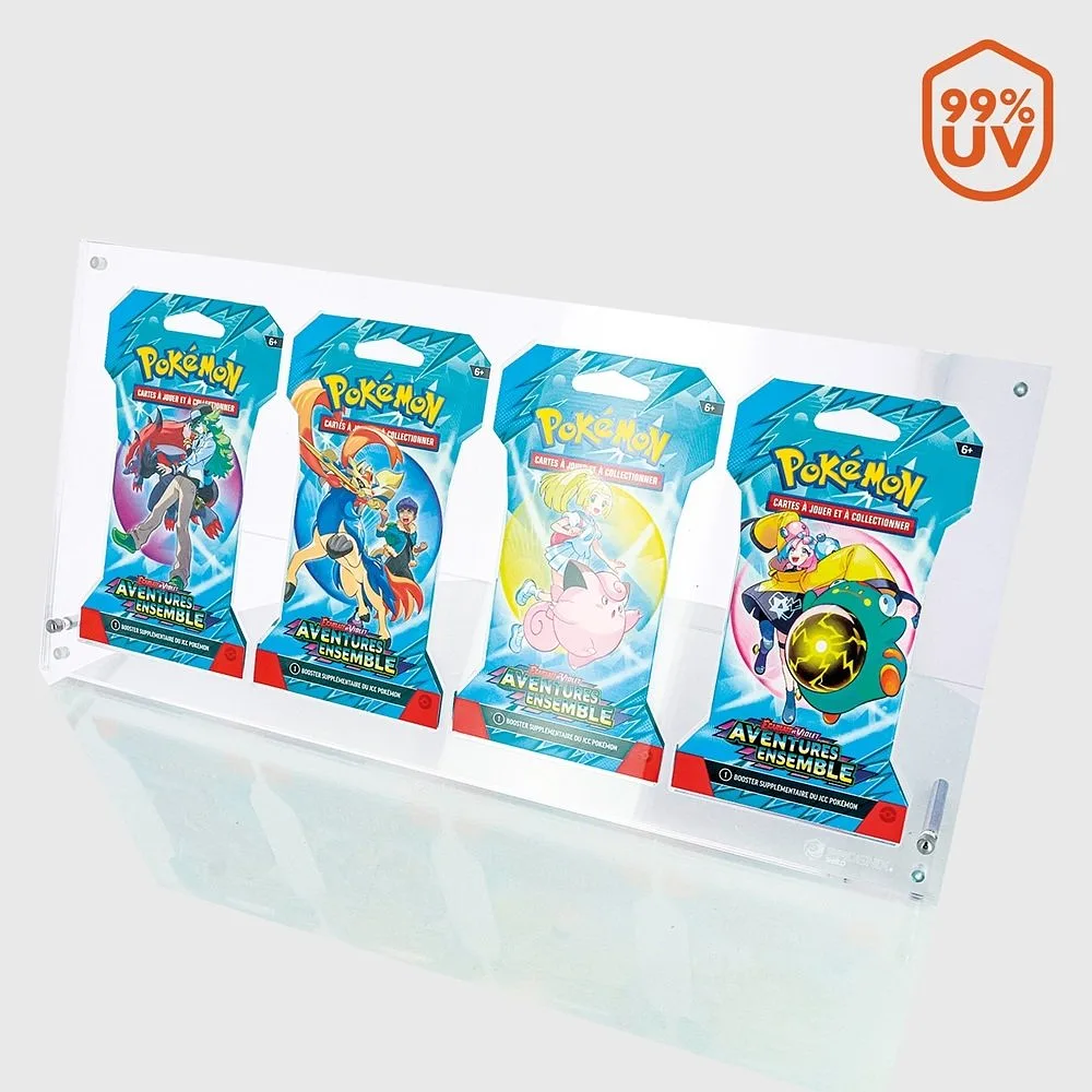 PHOENIX SHIELD 4 Slots Acryl Pokemon Booster Form Pack Art Set