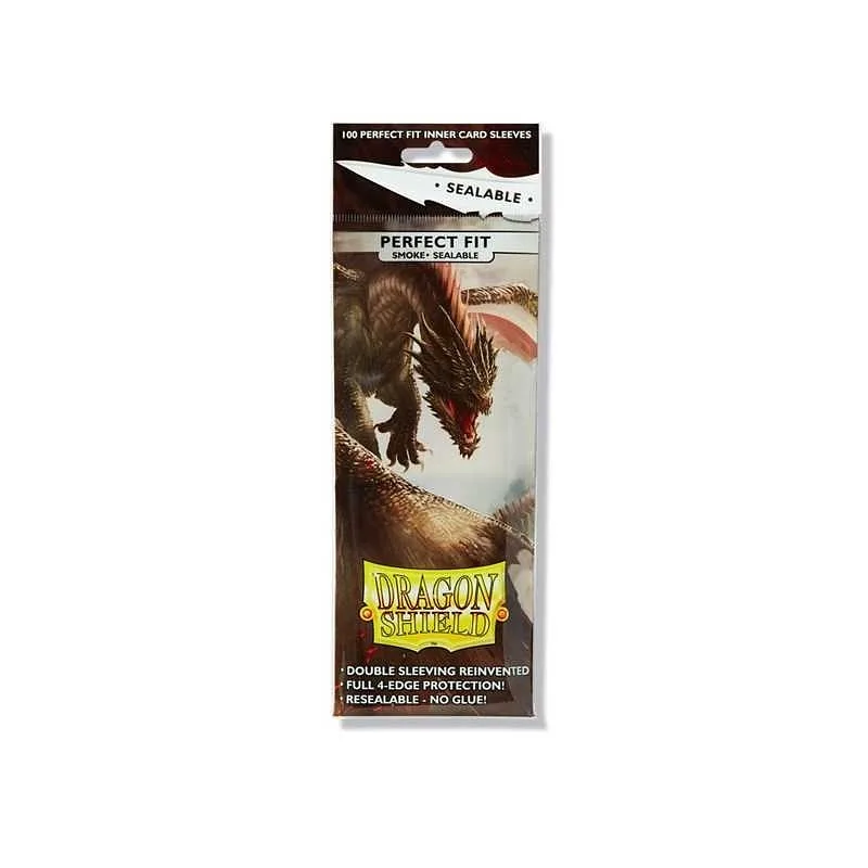 DRAGON SHIELD Standard Perfect Fit Sealable Sleeves - Rauch (100 Schutzumschläge)