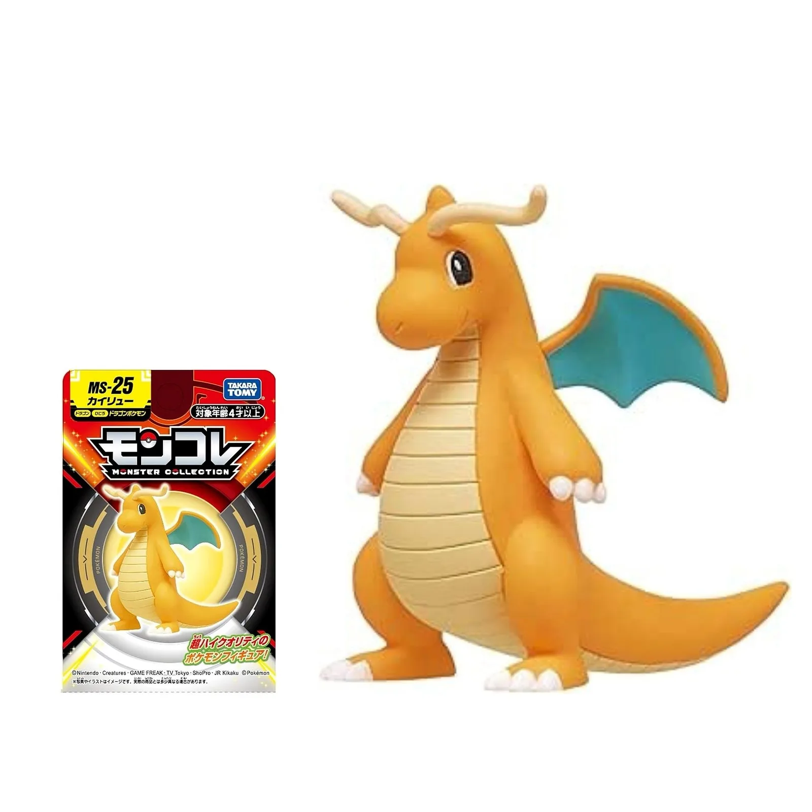 POKEMON Tomy: Monster Collection - MS25 Dragonite (Small) (Sammelartikel)