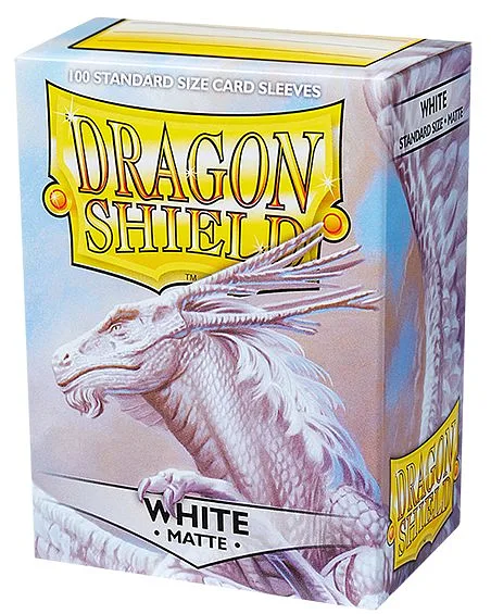 DRAGON SHIELD Standard-Kartenhüllen Matte White 100pz