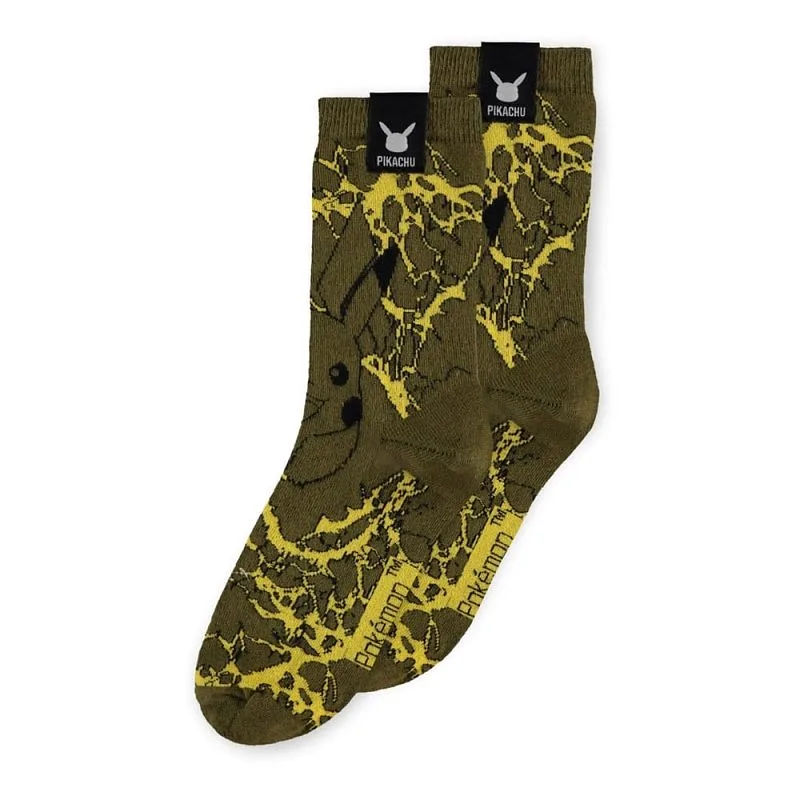 DIFUZED Pokémon - Pikachu Socken für Männer (2er Pack) 39-42