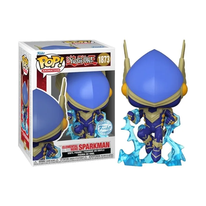 FUNKO POP Animation: Yu-Gi-Oh! - 1873 Elemental Hero Sparkman (Exklusiv) 9 cm (Mögliche Allokation)