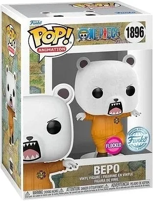 FUNKO POP One Piece -1896 Bepo (Flocked) (Exklusiv) 9 cm