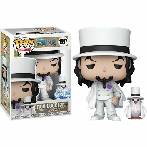 FUNKO POP Animation: One Piece - 1997 Rob Lucci With Hattori With Chase (Exclusive) 9cm