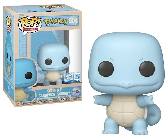 FUNKO POP Pokemon - 504 Squirtle (Soft Color) (Exklusiv) 9 cm