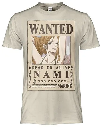 OP18.NAT.S T-shirt ONE PIECE WANTED - NAMI - Man S