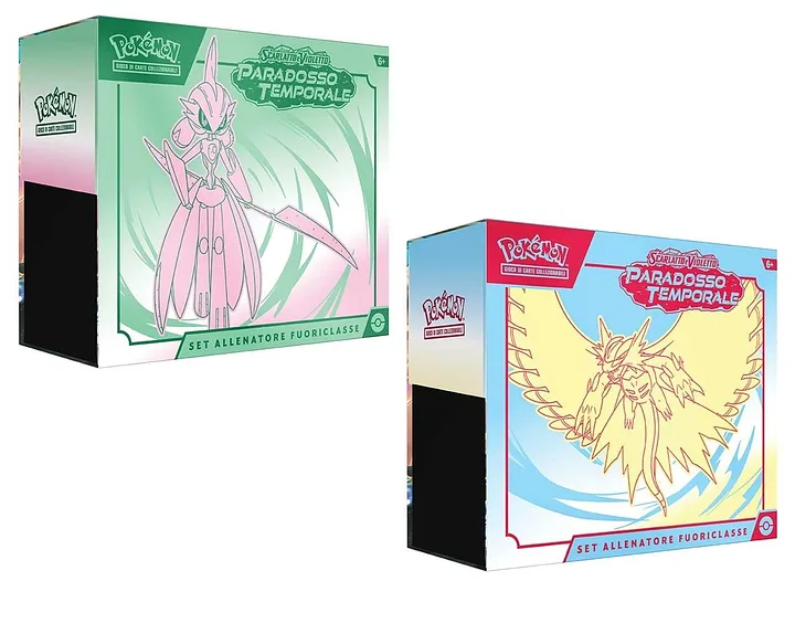 POKEMON - SV04 Top-Trainer-Box Karmesin & Purpur Zeitparadoxon - ITA