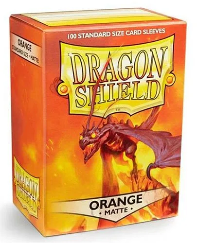 DRAGON SHIELD Standard-Kartenhüllen Matte Orange 100pz