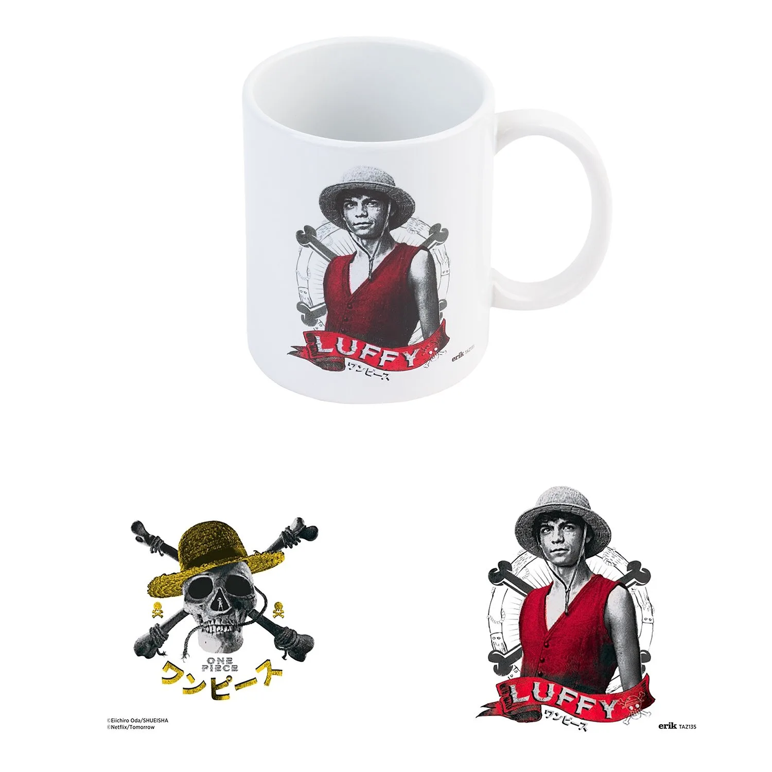 ERIK - TÄSCHENBEUTEL ONE PIECE NETFLIX - MONKEY D. LUFFY