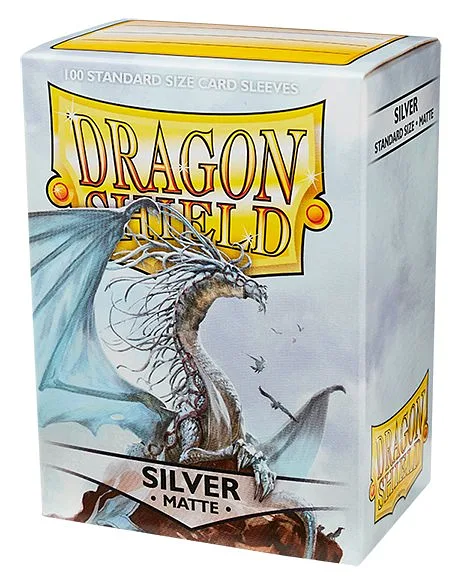 DRAGON SHIELD Fundas Estándar Mate Plata 100pz