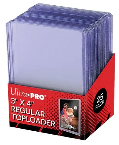 ULTRA PRO Festen Toploader Spenderhülle Set 25pz