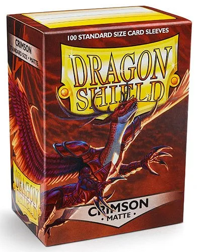 DRAGON SHIELD Standard-Kartenhüllen Matte Crimson 100pz