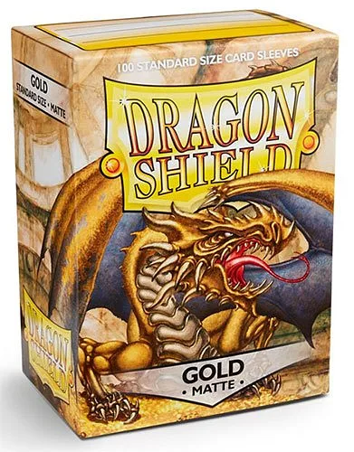 DRAGON SHIELD Standard-Kartenhüllen Matte Gold 100pz