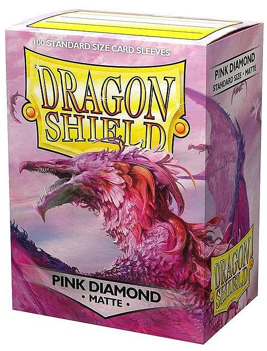 DRAGON SHIELD Standard-Kartenhüllen Matte Rosa Diamant 100pz