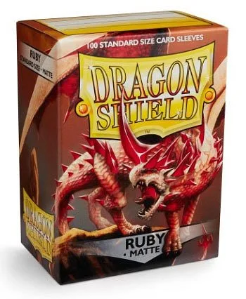 DRAGON SHIELD Standard-Kartenhüllen Matte Rubine 100pz