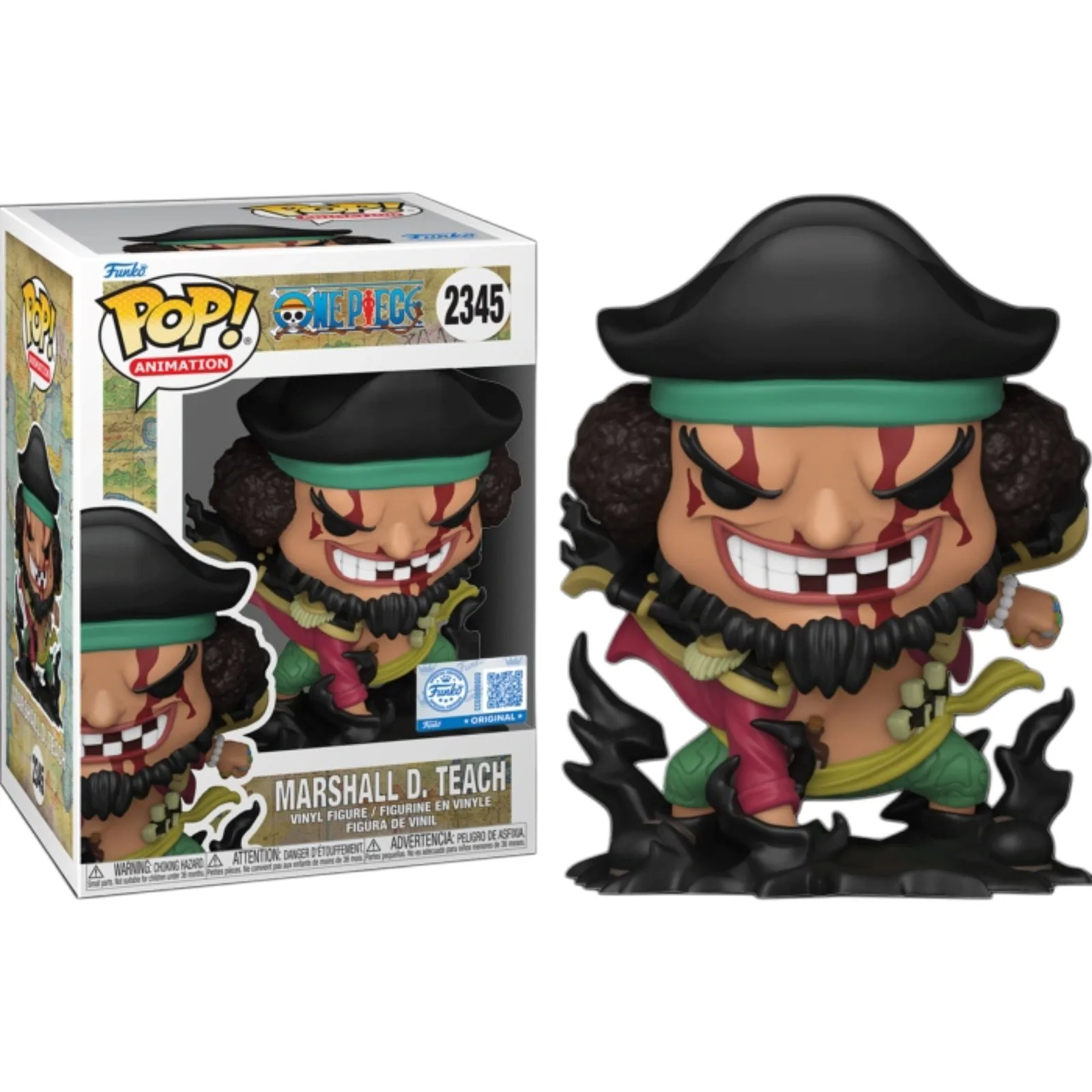 FUNKO POP Animation: One Piece - 2345 Marshall D. Teach (Black Hole) (Exklusiv) 9cm