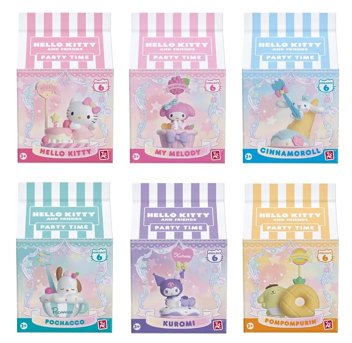 YuMe Hello Kitty Milchpaket Party Time Packung mit 12 Stücken