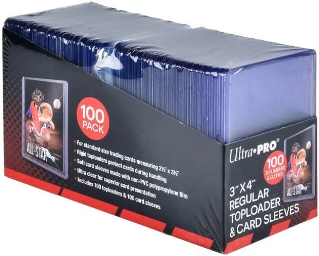 ULTRA PRO Set Toploader + Weiche Beutel 100pz