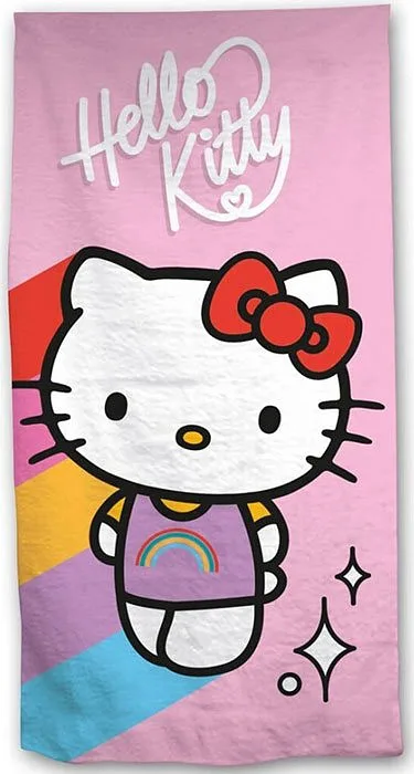 Polystyrol Meerdecke Hello Kitty Rainbow 70x140cm