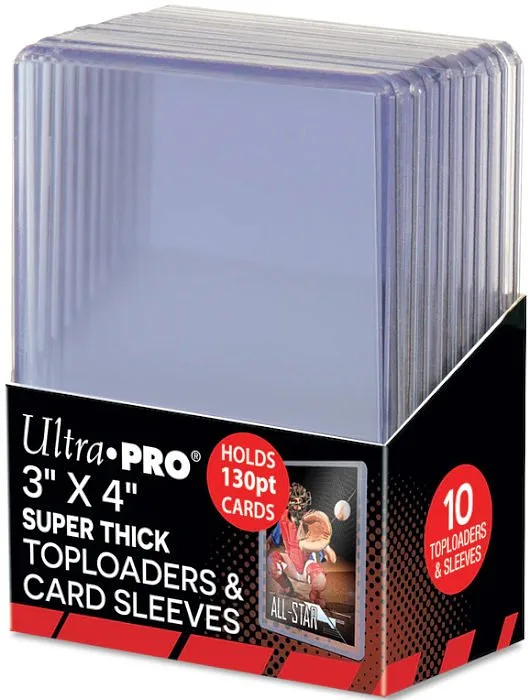 ULTRA PRO Set Toploader Super Thick + Weiche Säcke 10pz