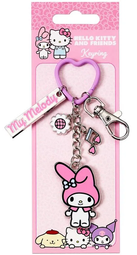 Portachiavi Hello Kitty My Melody with Charms