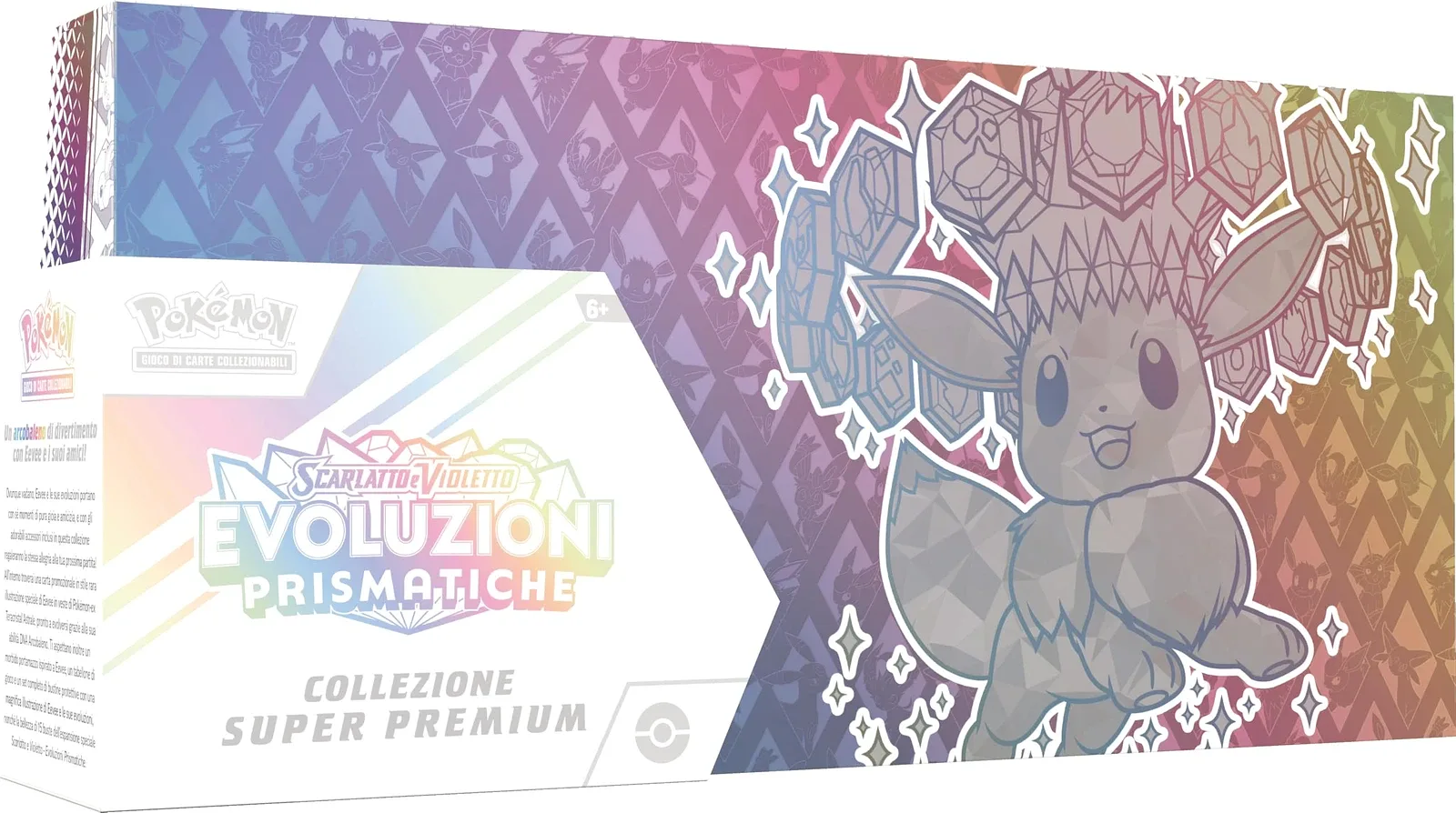 Pokémon GCC Karmesin & Purpur Prismatische Entwicklungen – Super-Premium-Kollektion (ITA)