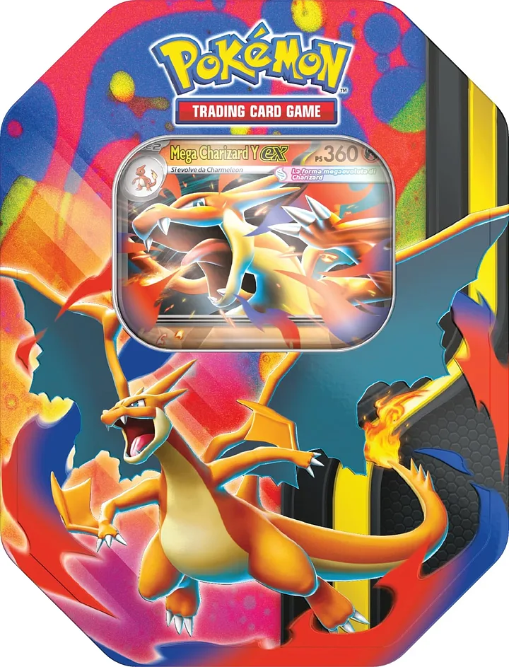Pokémon GCC Mega-Entwicklung – Collection-Tin-Box Mega Charizard Y-ex